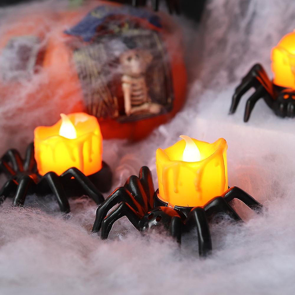 12 Pack Tealights, Led Lights, Flame Less Haunted Table Decorations Home