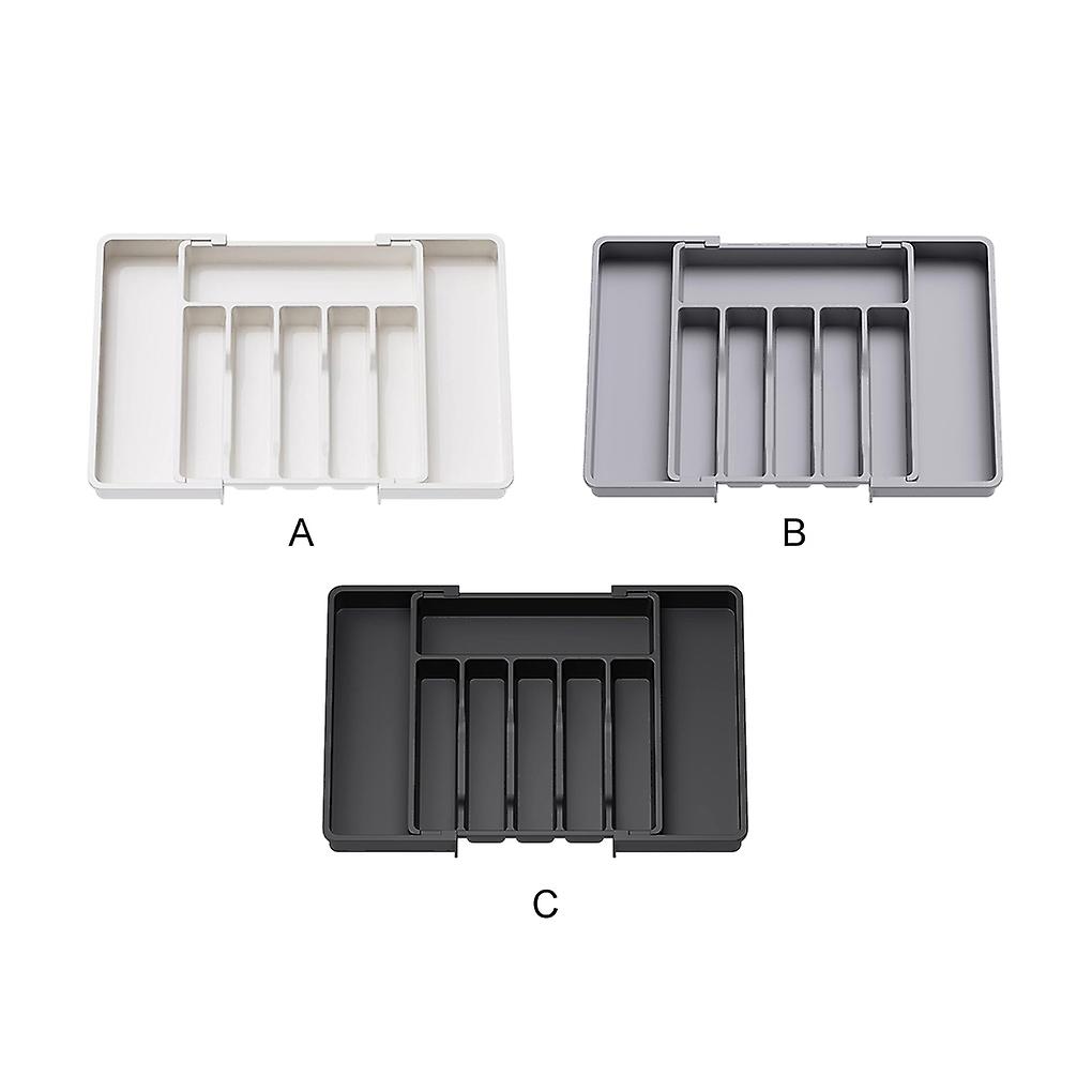 PVC Large Capacity Drawer Tray To Store And Organize Kitchen Accessories Expandable Drawer Tray