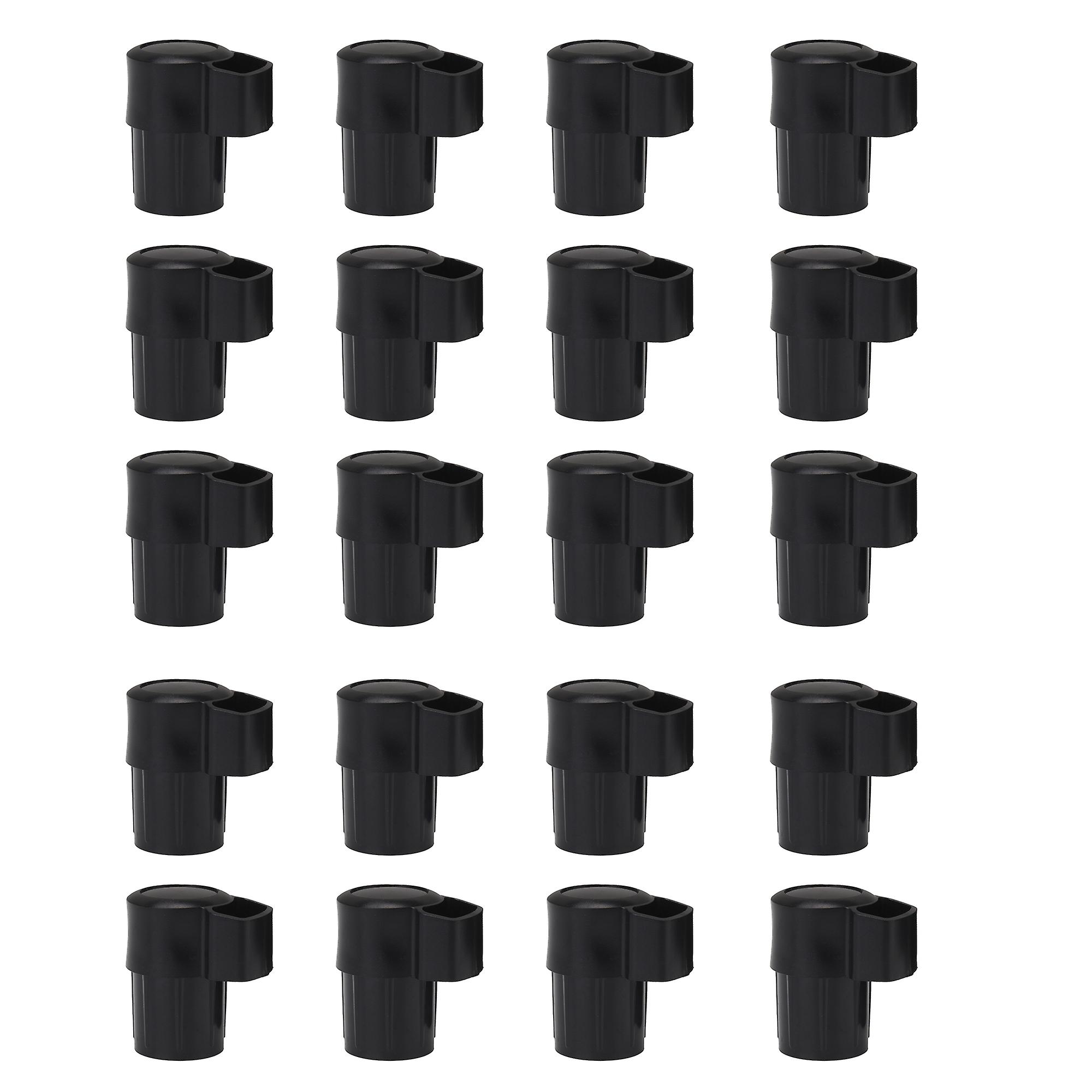 20 Pcs Alto Saxophone End Plug Wind Instrument Parts 21mm ID Plastic