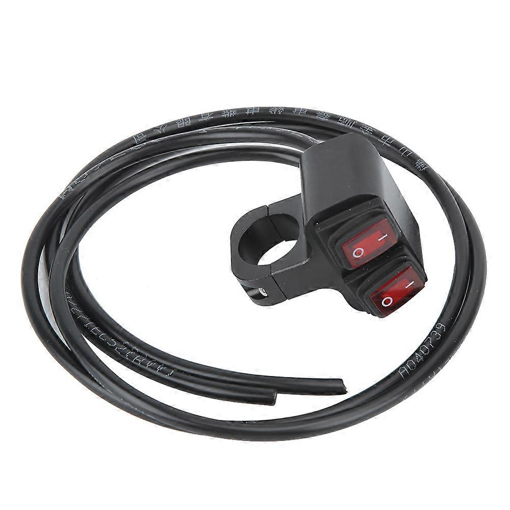 On Off Handlebar Switch,22mm / 0.9in 2 Light Handlebar Switch Handlebar Switch High-Intensity Output