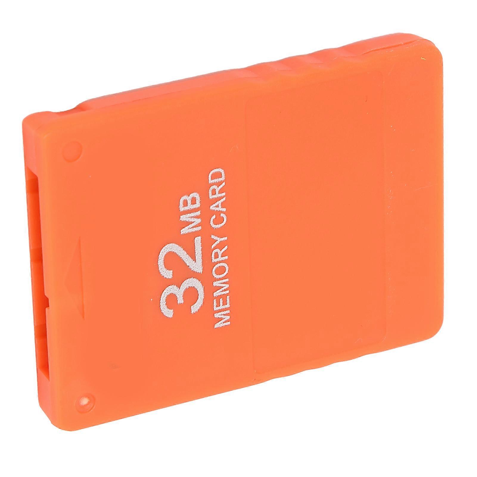 Memory Card 32MB High Speed Efficient Portable Gaming Memory Card for PlayStation 2Orange