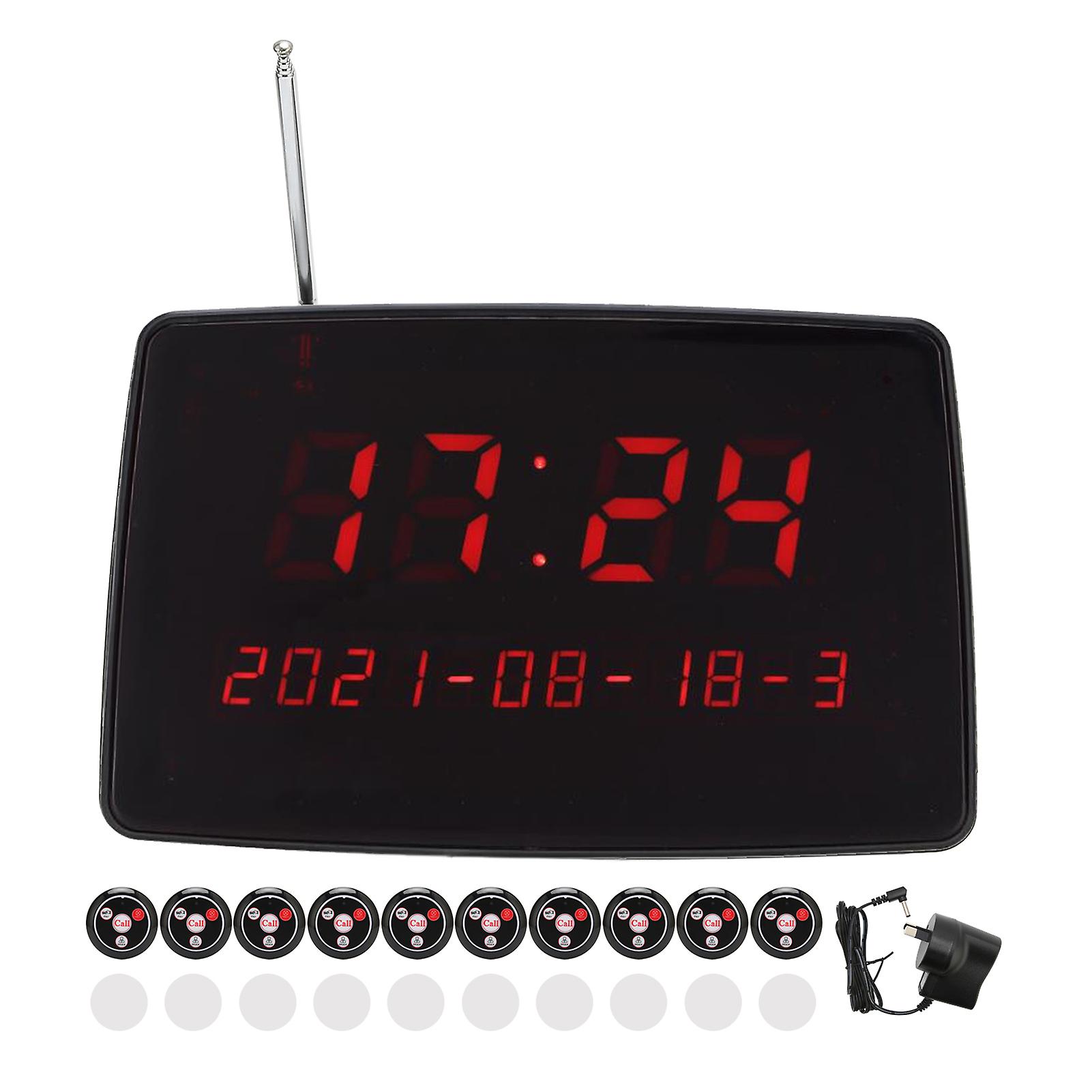 Restaurant Pager System, 10 Pagers, Wireless, 110-240V, for Restaurants, Hotels, Bars, AU Plug