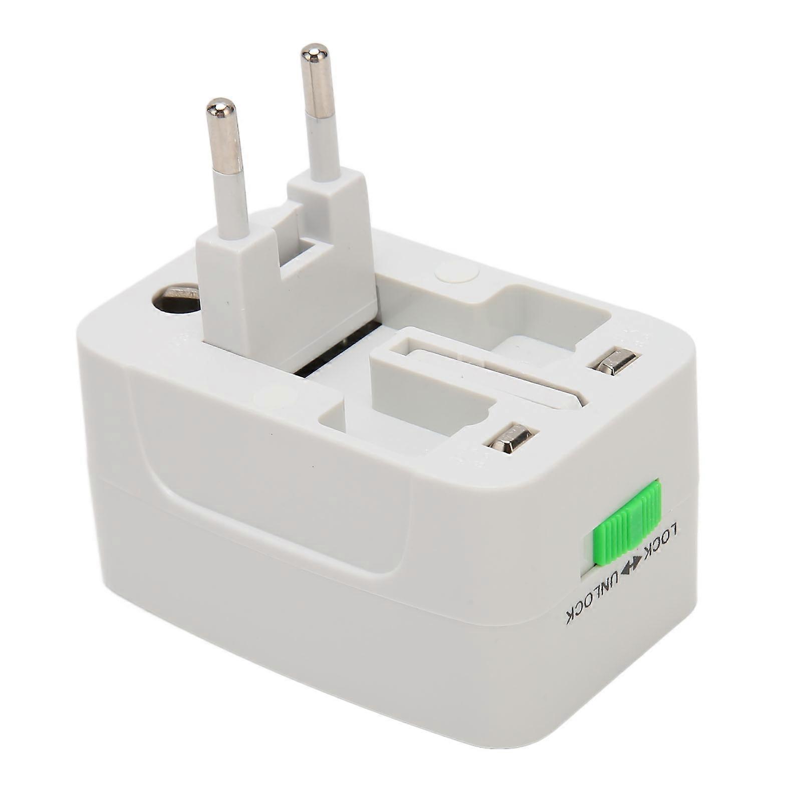 Travel Universal Adapter ABS Portable Wall International Plug Adapter for     Black 100‑ 10A