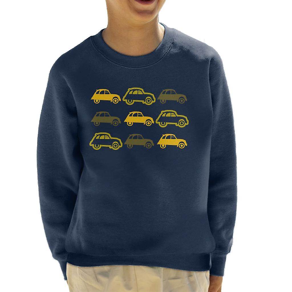 Citroen Vintage 2CV Pattern Kid's Sweatshirt