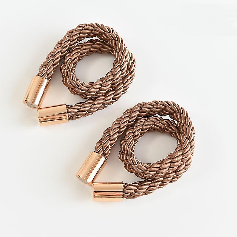 4 Pack Magnetic Curtain Tiebacks Rope Modern Curtain Holdbacks Decorative for Window