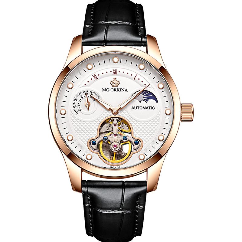 Új üreges vízálló mechanikus óra divatöv férfi karóra férfi karóra