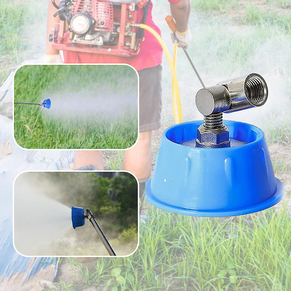 7 Hole High Pressure Atomizing Nozzle Head 7.3x7.3x6cm Blue