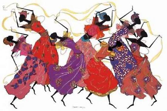 Lead Dancer in Purple Gown Poster