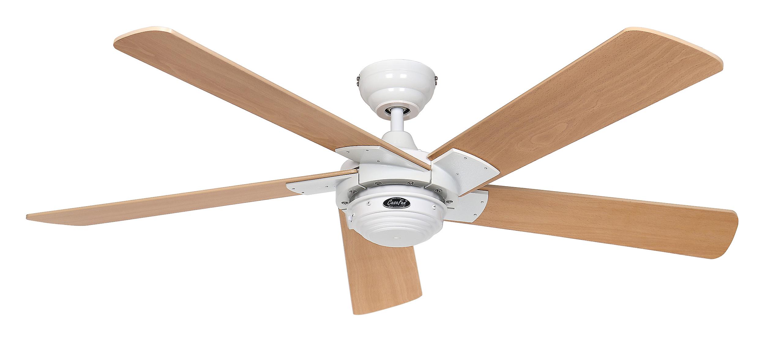 Ceiling fan Rotary White / Beech with remote