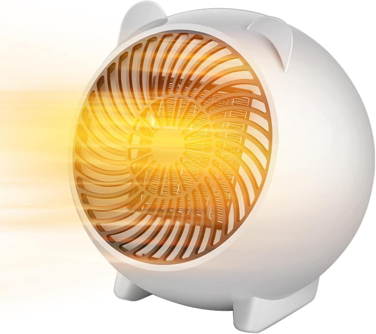 Heater, Portable 500W PTC Plug in Heater with Constant Temperature Function, Fast Heating Compact Ce