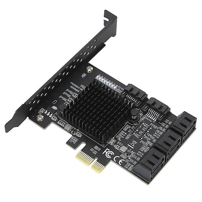 Garosa Adapter Card PCI-E to SATA3.0 Expansion Card 8 Port Adapter Riser Card Desktop Computer Accessories