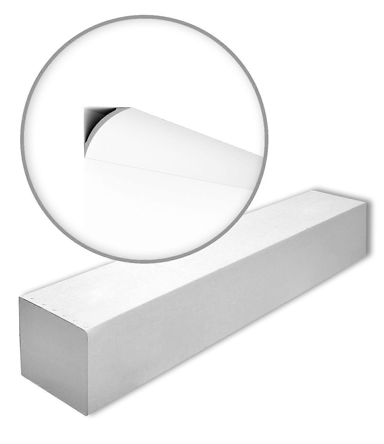 NMC 35 x Cornice moulding NE3 PURE-box 70 meter NOMASTYL Extruded polystyrene (LDPS) 200 cm white not primed