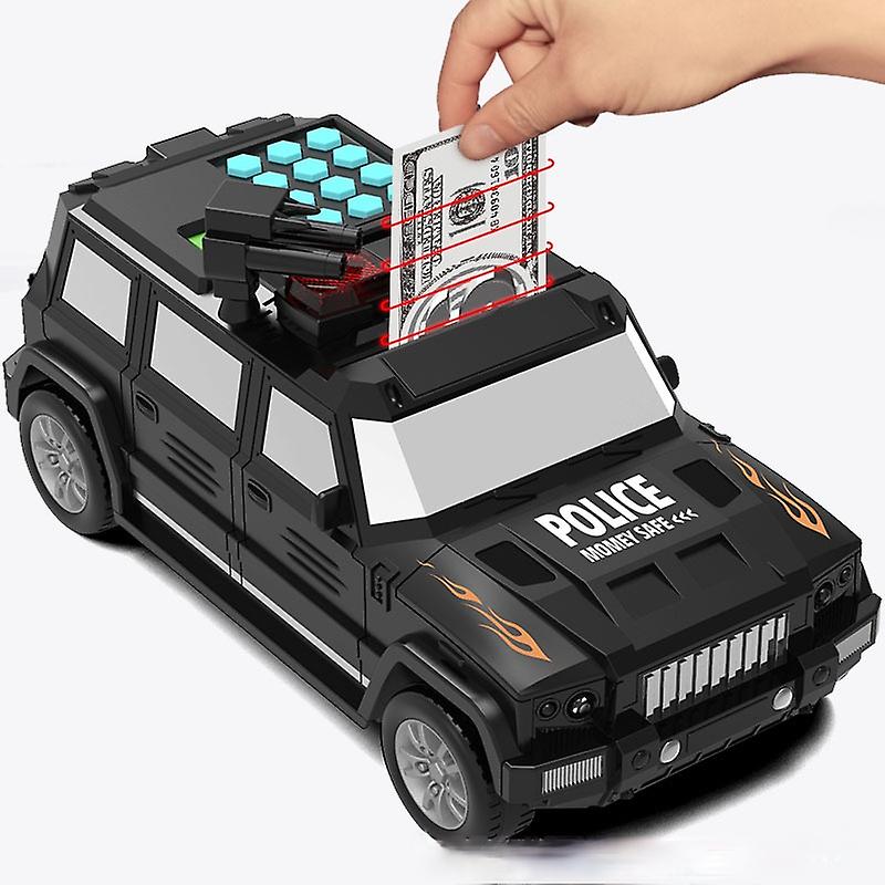 子供のための貯金箱コインマネーATM誕生日シミュレーション紙幣輸送車のバッテリーCQ5