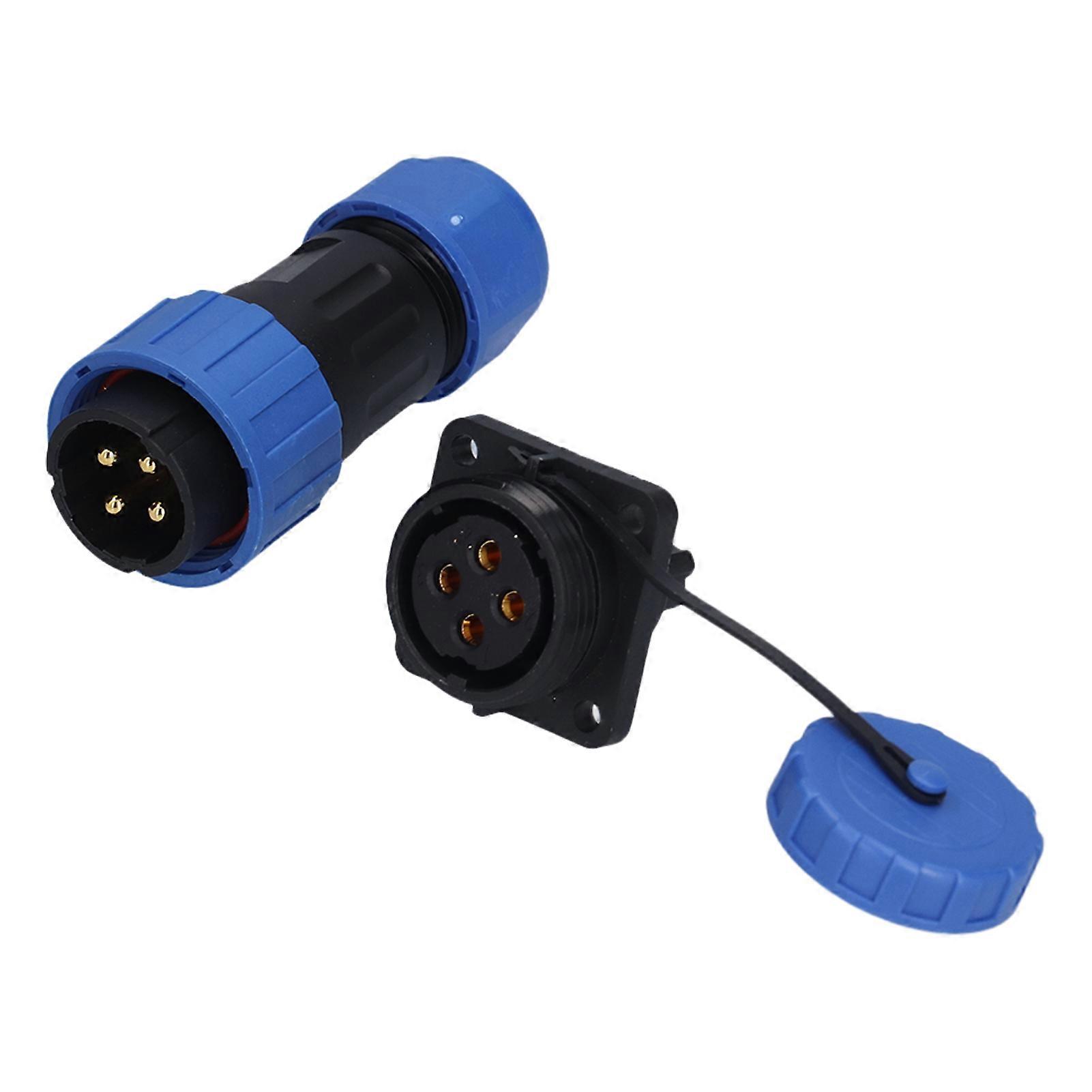 IP68 Waterproof Plug Socket Square Screw Crimping Aviation Industrial Connector Adapter 250V