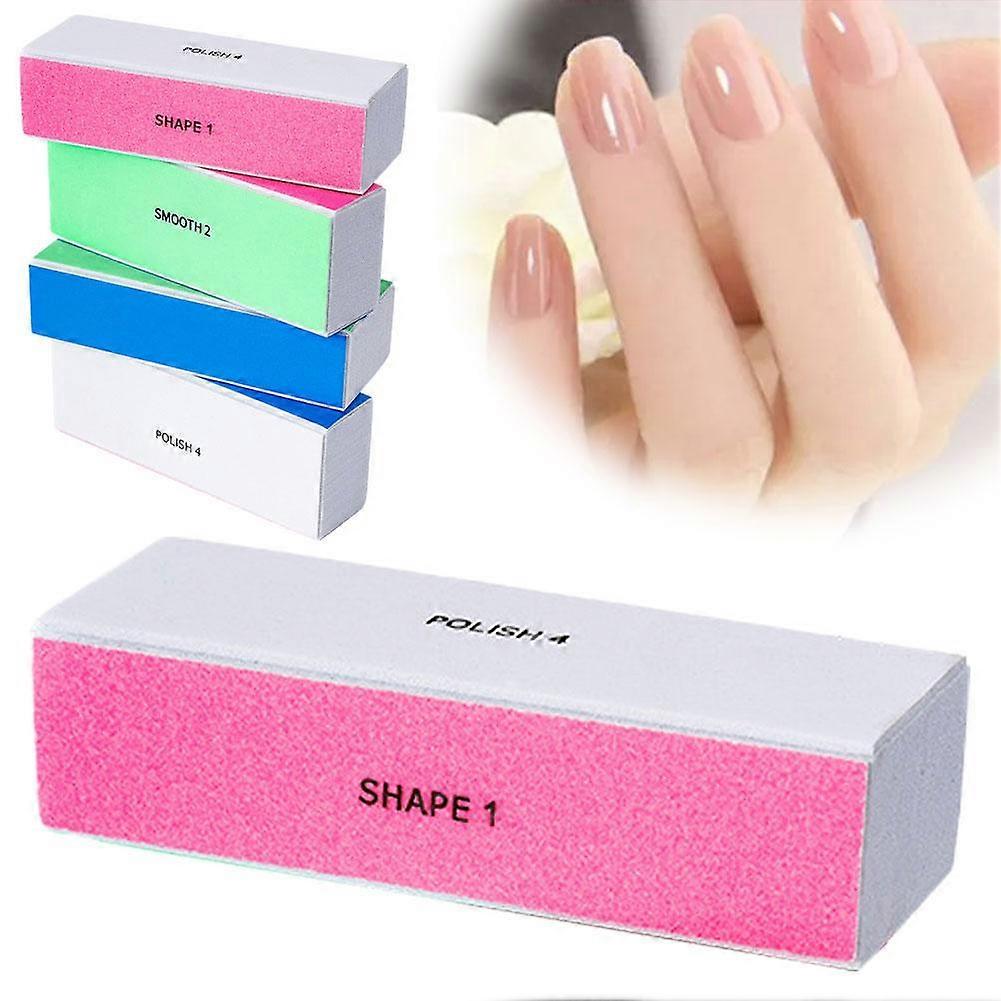 4In1 Nail Buffer Block Feine Körnung Smooth Polish&Shine Remove Ridges Nagelfeile
