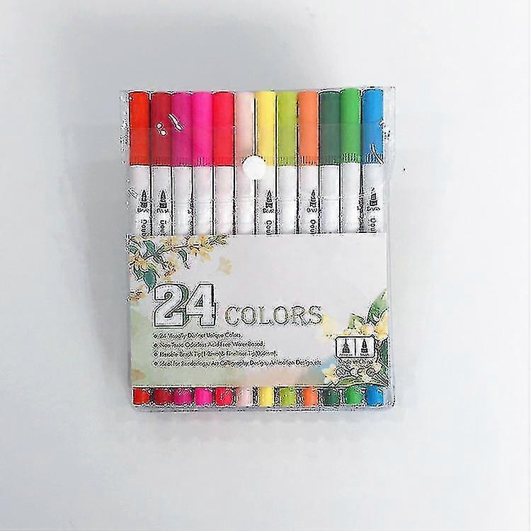 Tekenen Briefpapier Multicolor Double-headed Aquarel / kunst Marker Soft Tip Set