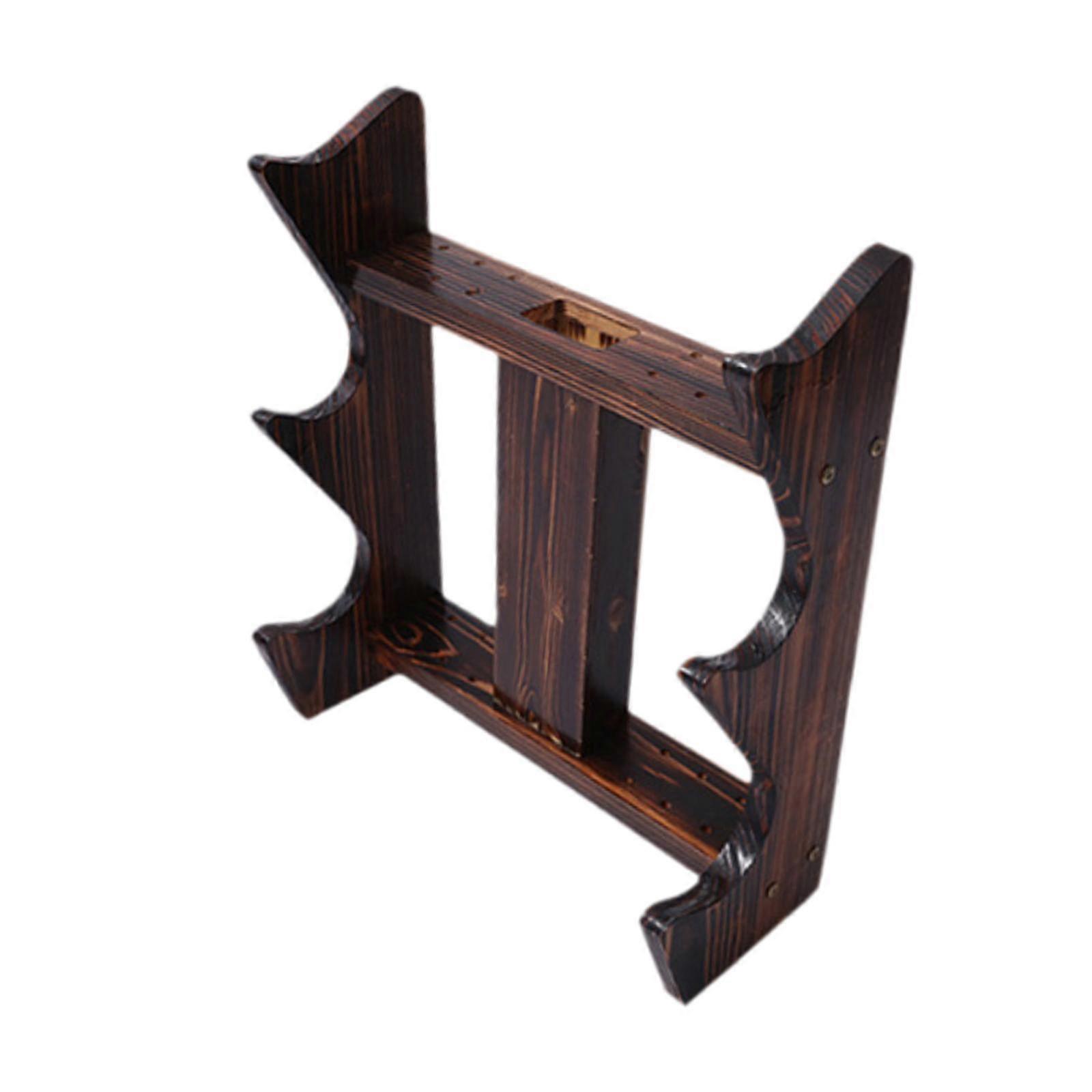 Arrow Rack Wooden Freestanding Display Shelf Multi Layer Bow Stand for Home