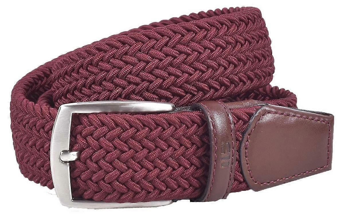 Miguel Bellido Elastic Woven Belt - Burgundy