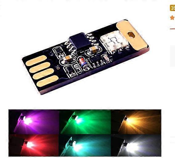 1 x Mini USB LED Bulb Car Interior Decorative Atmosphere Lights Sound Control Lighting Decoration Night Lamp 7 Color Disco Flash