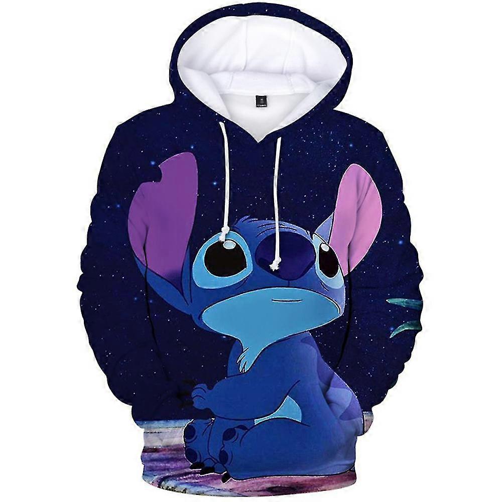 Lilo & Stitch Kids Boys Girls Cartoon Hoodies Casual 3d Printing Sweatshirt Hooded Sweater Tops Clothes