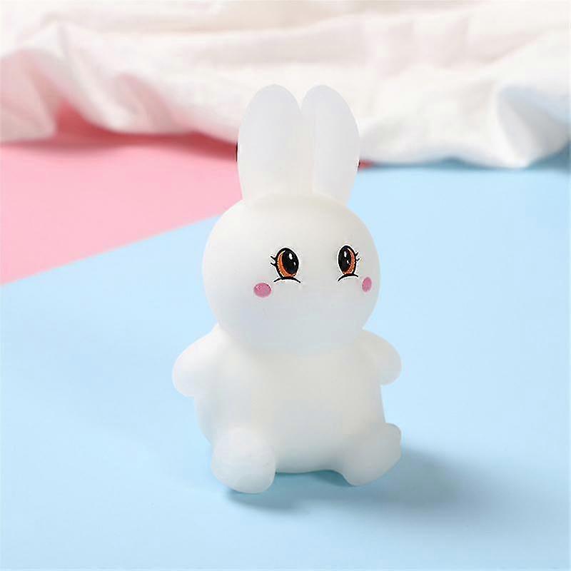 スクイーズ玩具は色を変えることができますかわいいウサギ減圧スクイーズ玩具抗ストレスボール子供大人パーティー
