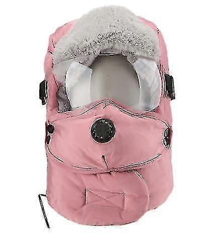 Winter Ski Hat With Winter Ear Flap And Ski Windproof Mask_c