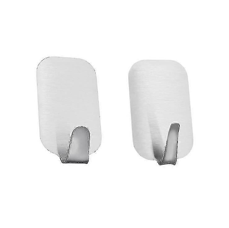 Hmwy-4pcs Silver Self Adhesive Robe Hook