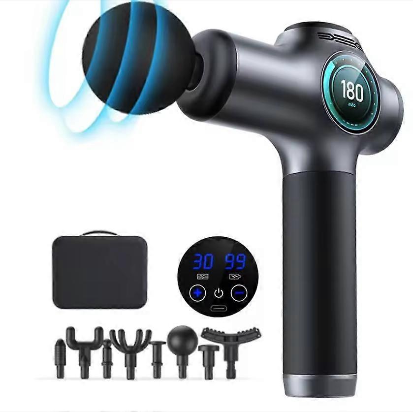 F5 Massage Gun With LCD Display Deep Tissue Relaxes Massager for Full Body Percussion Fascia Massager