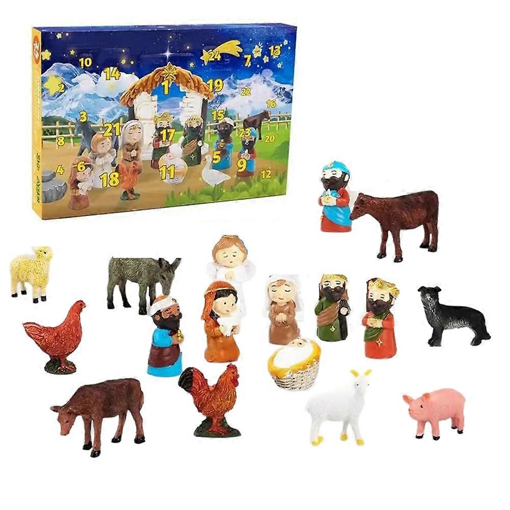 Christian Advents Calendar Religious Nativity Scene Calendar Nativity Scene Set Christmas Advents C