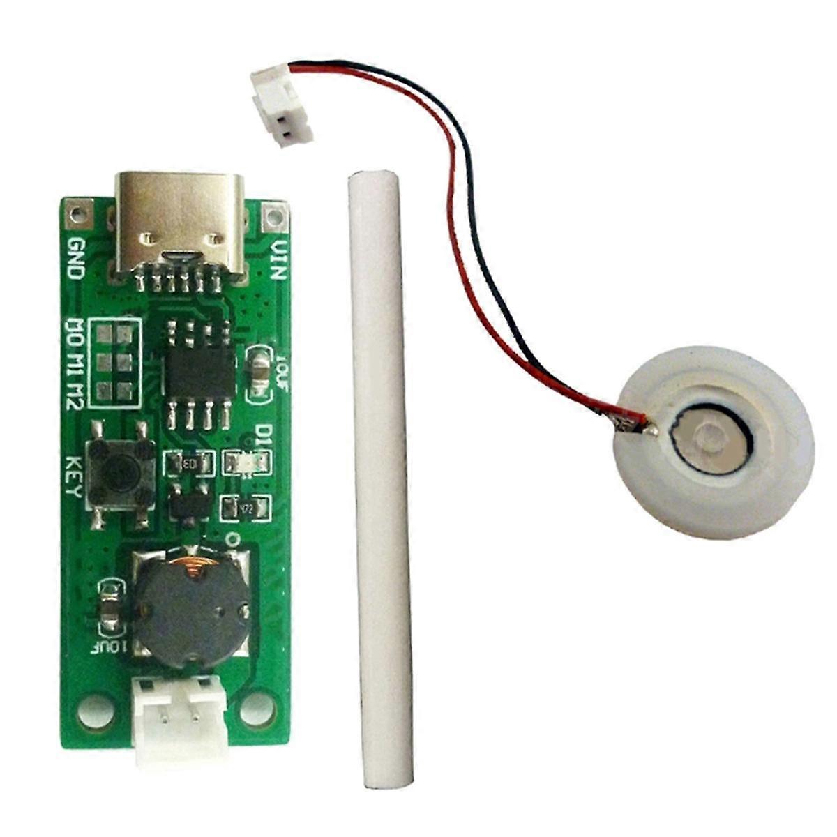 USB-Mini-Luftbefeuchter DIY-Kit DC 3,7-5,5 V Typ-C Mini-Luftbefeuchter DIY-Kit 330 mA Ultraschall-Luftbefeuchter für zu Hause