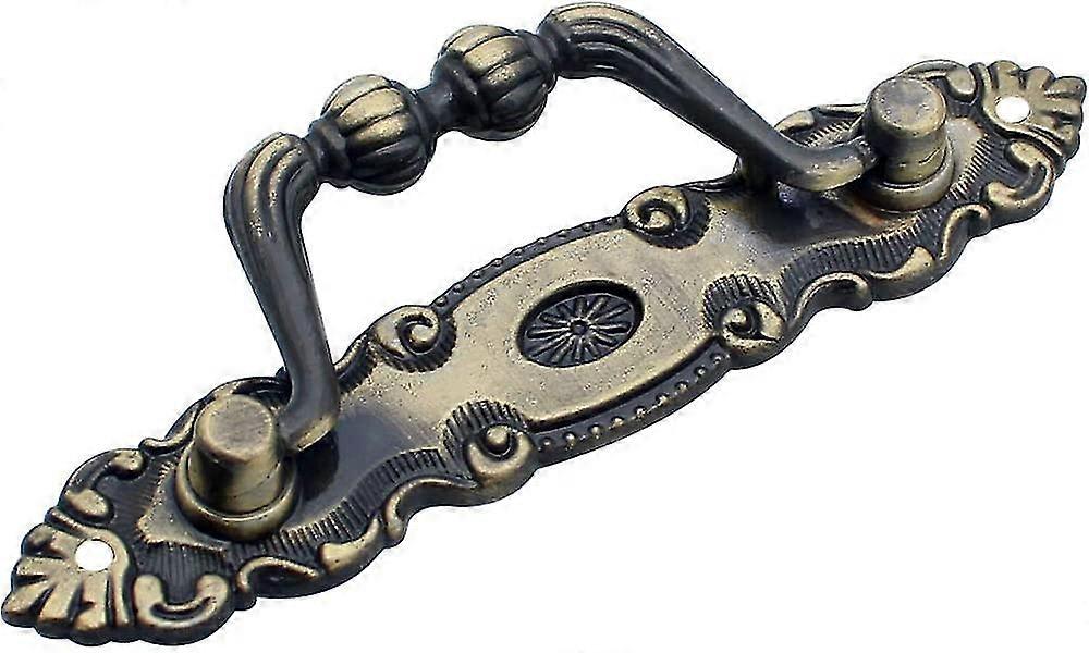 4 Pcs Drawer Handle Old Zinc Bronze Drawer Handle Vintage Furniture Handle Decoration Retro Door Han Happy H