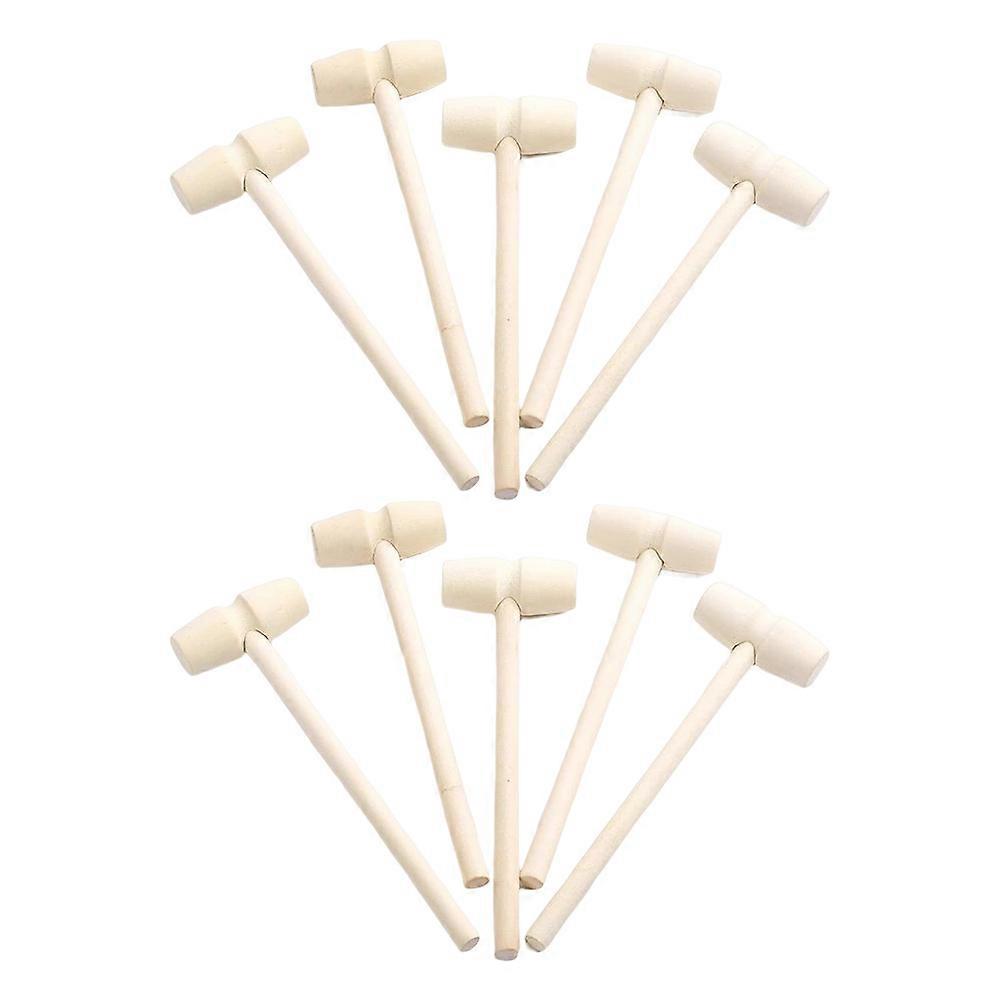 30 Pcs Wooden Hammers for Chocolate Mini Breakable Heart Hammer Wood Mallet for Chocolate Smooth Finished