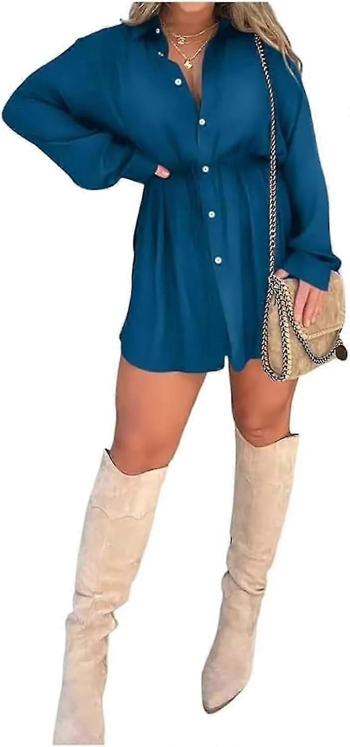satin covered nights romper dress set REALiKUN Nights Romper Dress Long Sleeve Botton Down Satin Covered Romper Dress Set Satin Romper Dress with Shorts