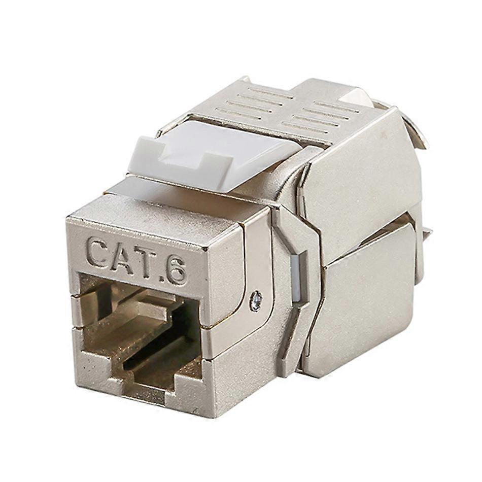 Lan RJ45 Toolless Keystone Cat5e/6/6A Network Connector Module Full Shielded RJ 45 Socket To LSA Toolfree Termination Adapter