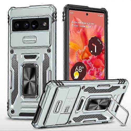 For Google Pixel 7 Pro Armor PC + TPU Camera Shield Phone Case