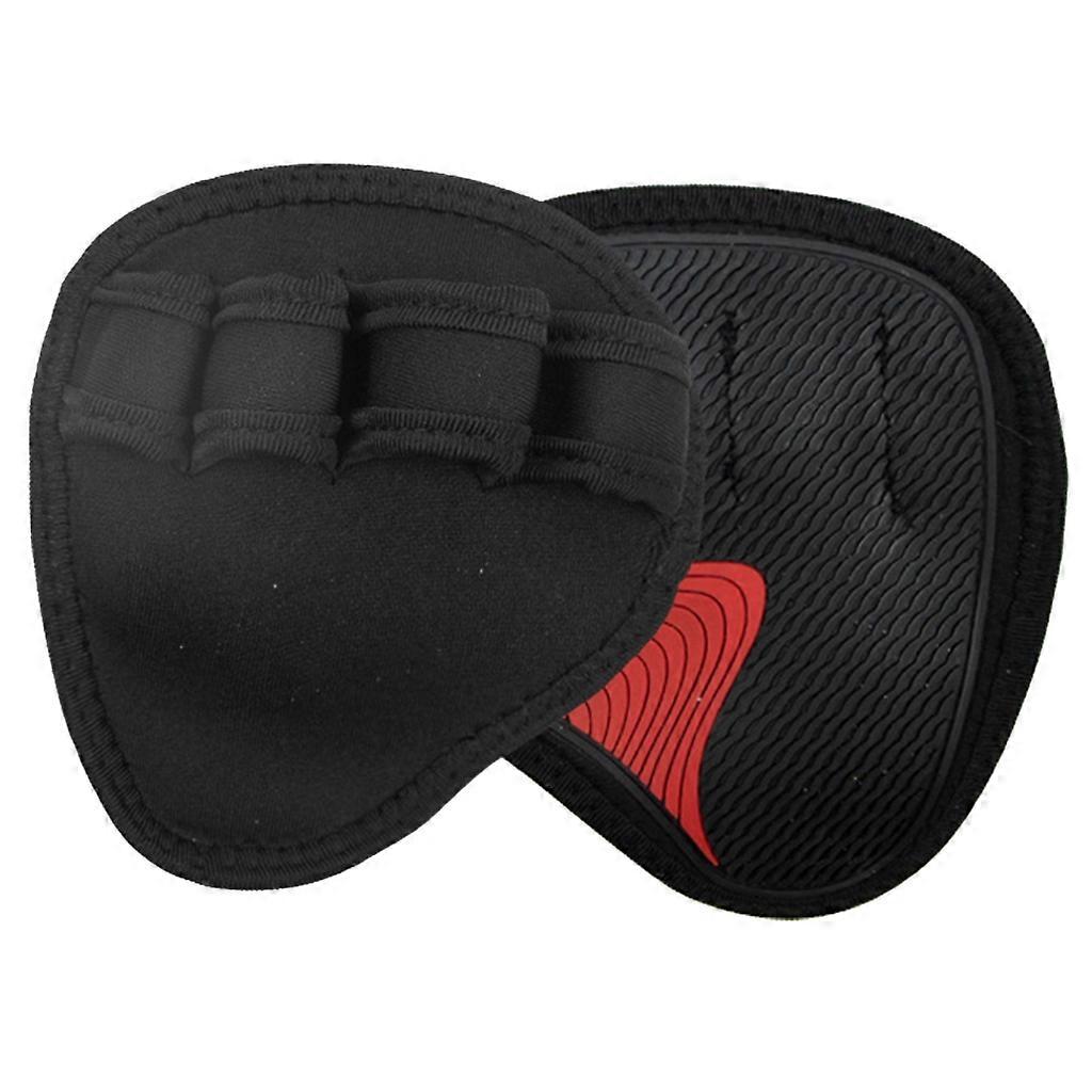 1 Pair Pull Up Grips Pads with 4 Finger Loop for Calisthenics and Powerlifting