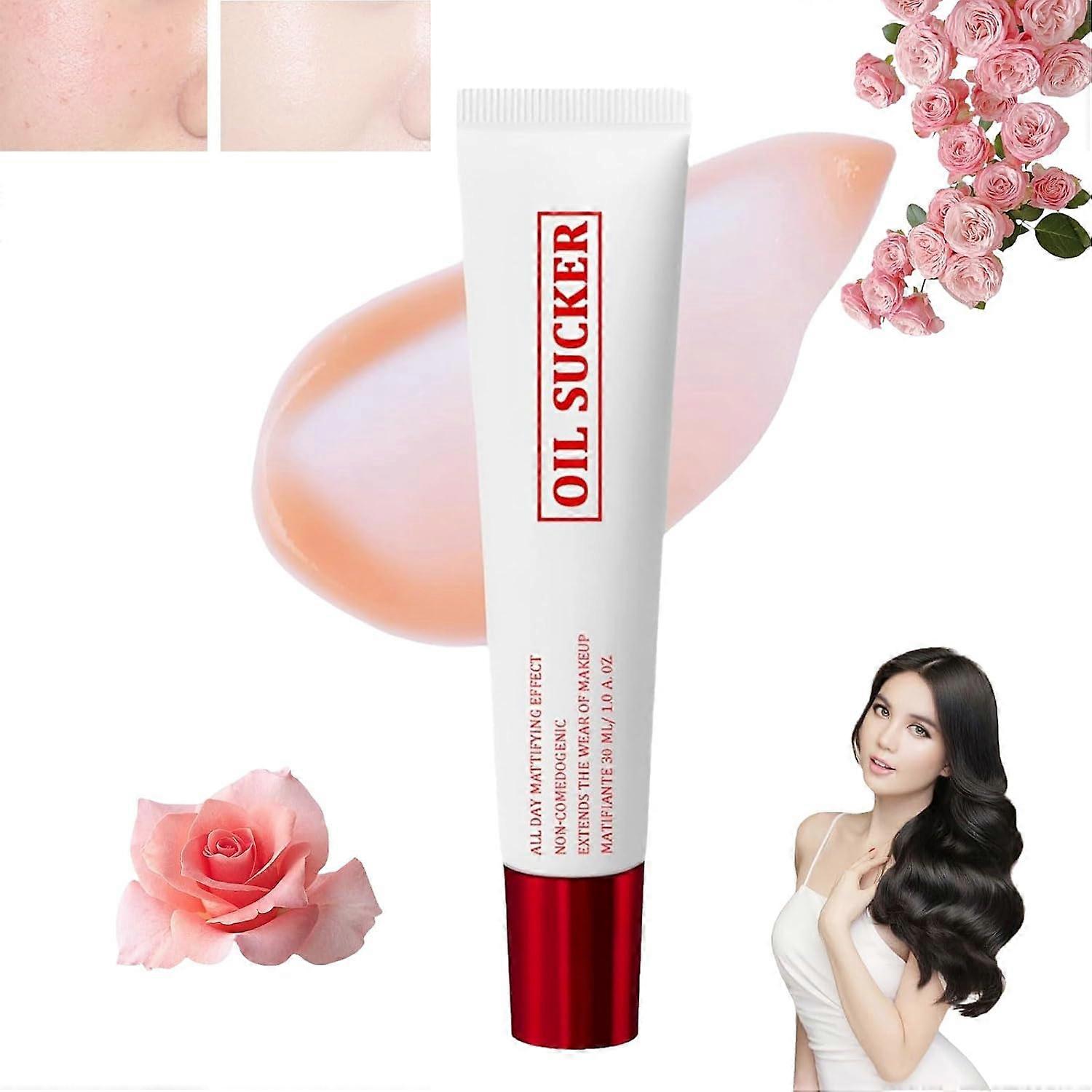 Oil Sucker, Extreme Mattifying Alkaline Primer, Oil Sucker Primer for Face Before Makeup, Waterproof Sweat Proof Primer Face Makeup, Mattifying Primer