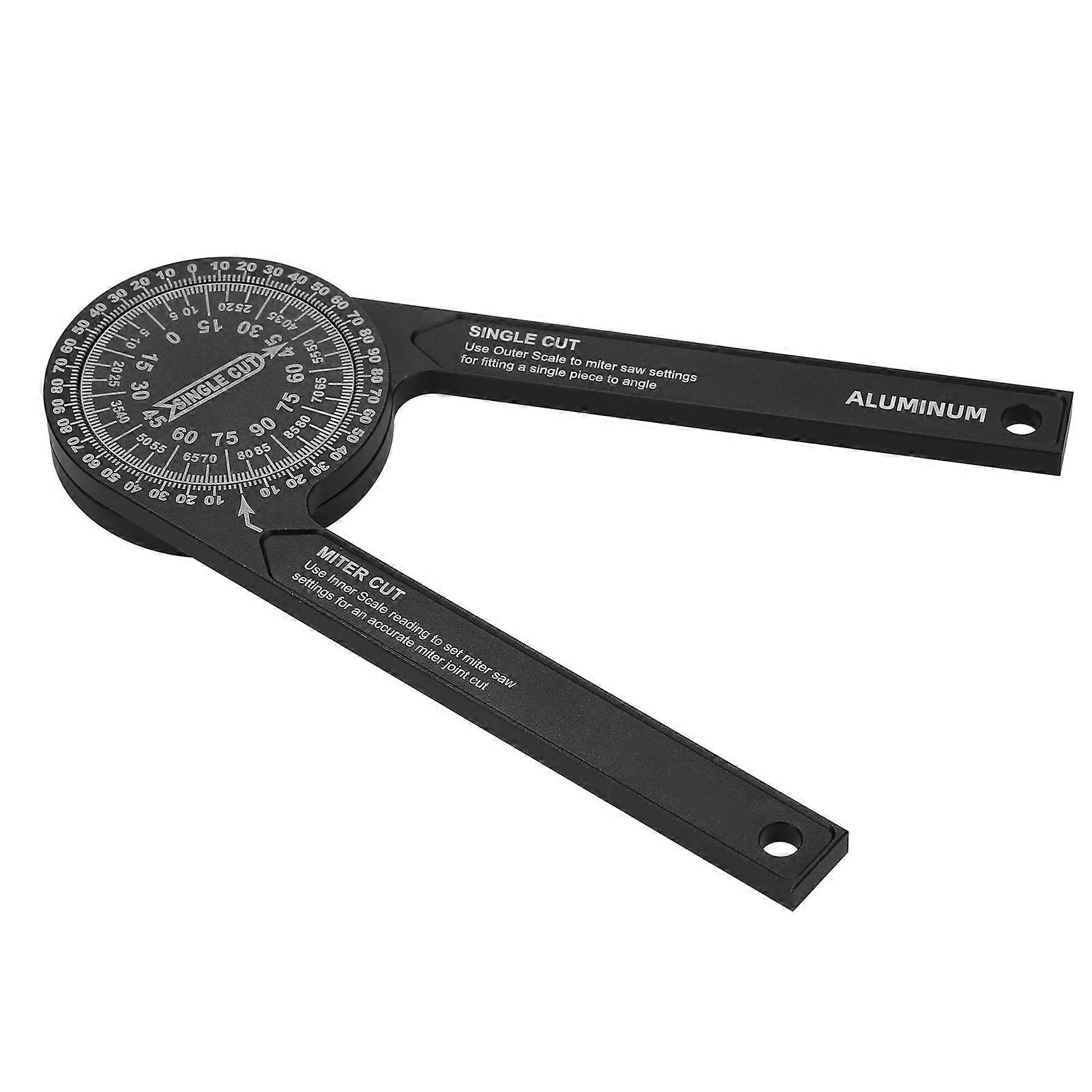 7 in Miter Saws Protractor Rust Proof Accurate Reading Scales Inside&Outside Miter Angle Finder for Carpenters Plumbers Building
