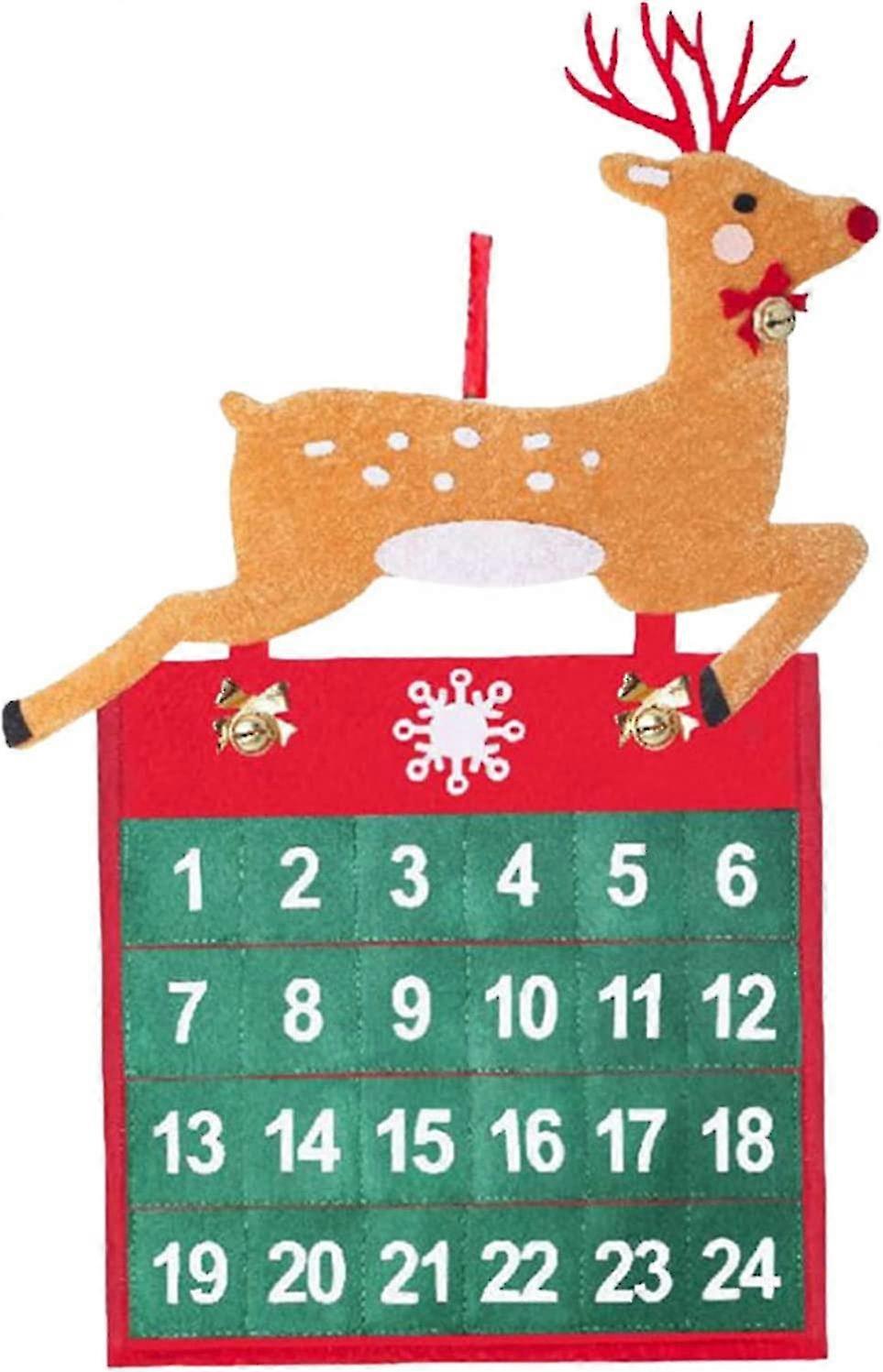 Advent Calendar To Fill In Christmas Calendar To Fill In 24 Pockets Cloth Calendar For Hanging Christmas Decorations