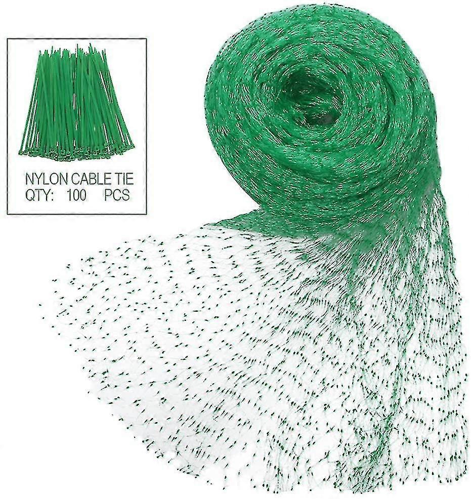 Polyethylene Bird Protection Net With 100 Nylon Cable For Garden And Vegetable