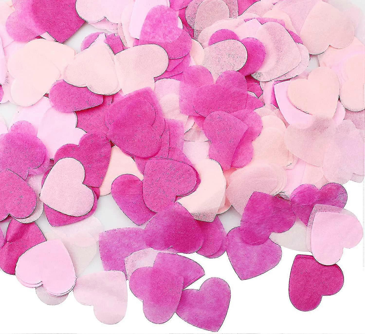 4000 Pieces Heart Confetti 40g Paper Confetti Confetti Pink Table Confetti