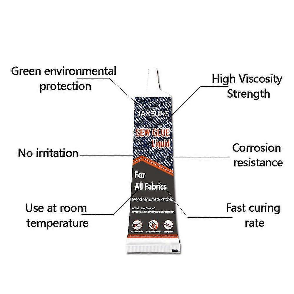 Secure Stitch Liquid Sewing Solution Kit No Sew Glue Fast Tack No Sew