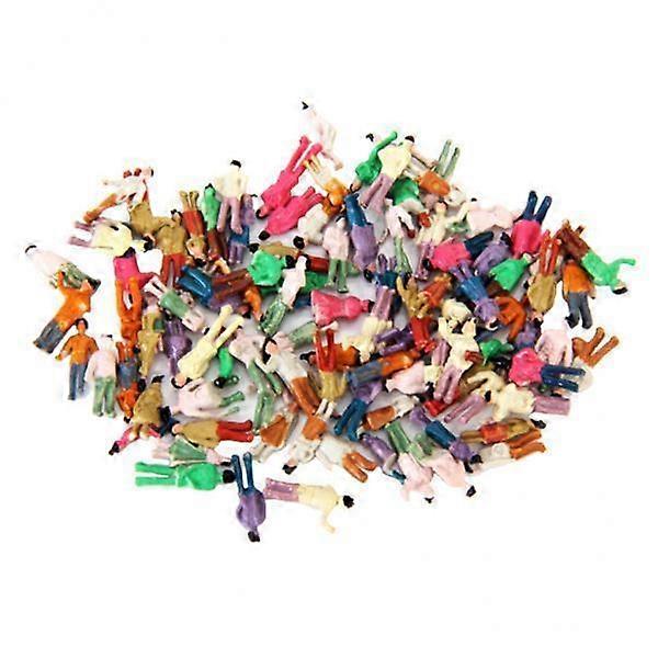 9x彩色済み鉄道模型 乗客フィギュア スケール 1/150 約100pcs