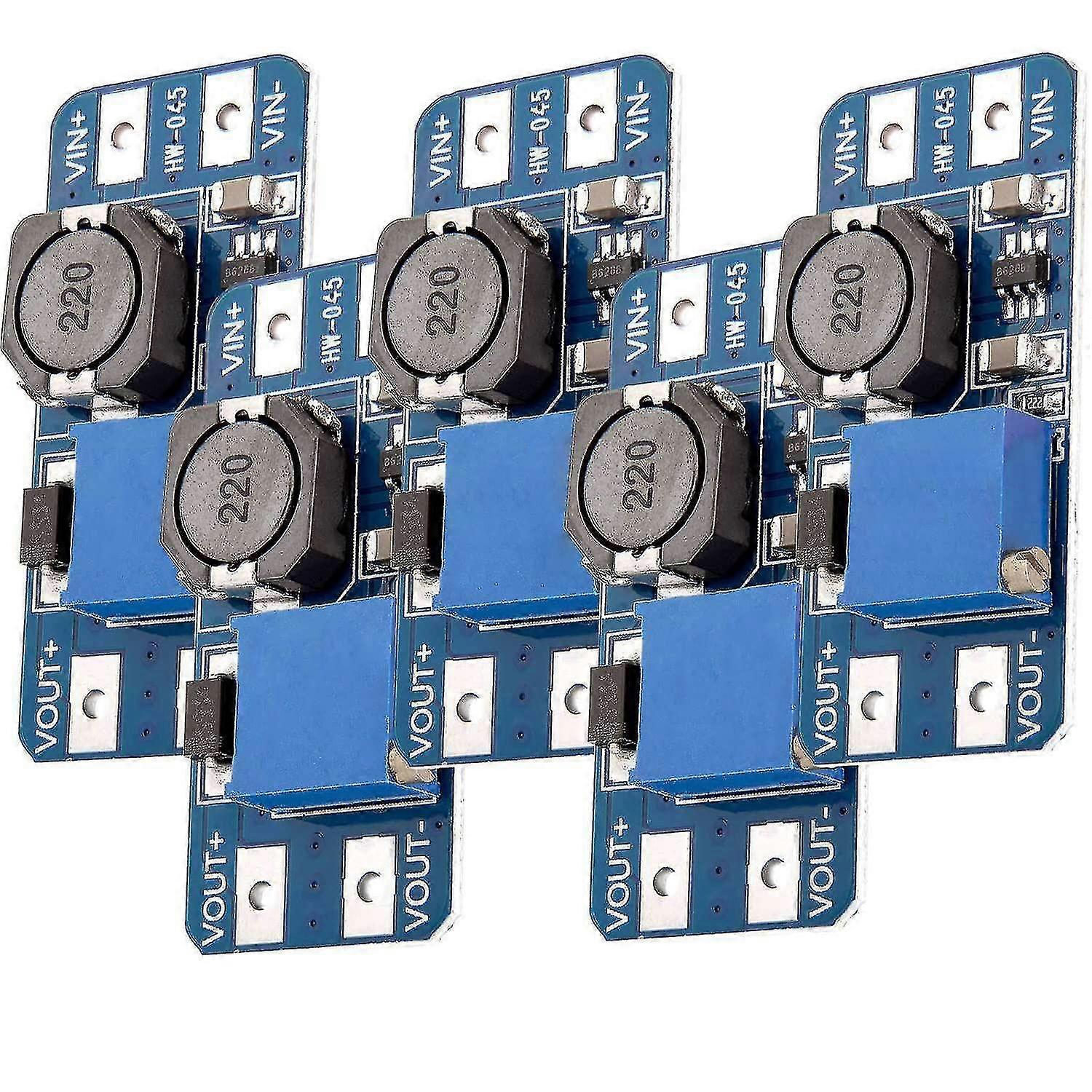 5 X Mt3608 Dc-dc Power Supply Adapter Step Up Module Compatible With For