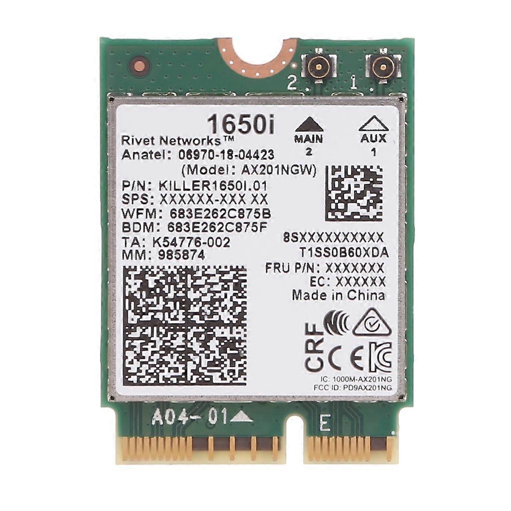 Killer 1675i Dual-band 2.4Gbps WI-FI 6 Card Bluetooth-compatible 5.0 Wireless AX210 Wifi Network Card for Win10