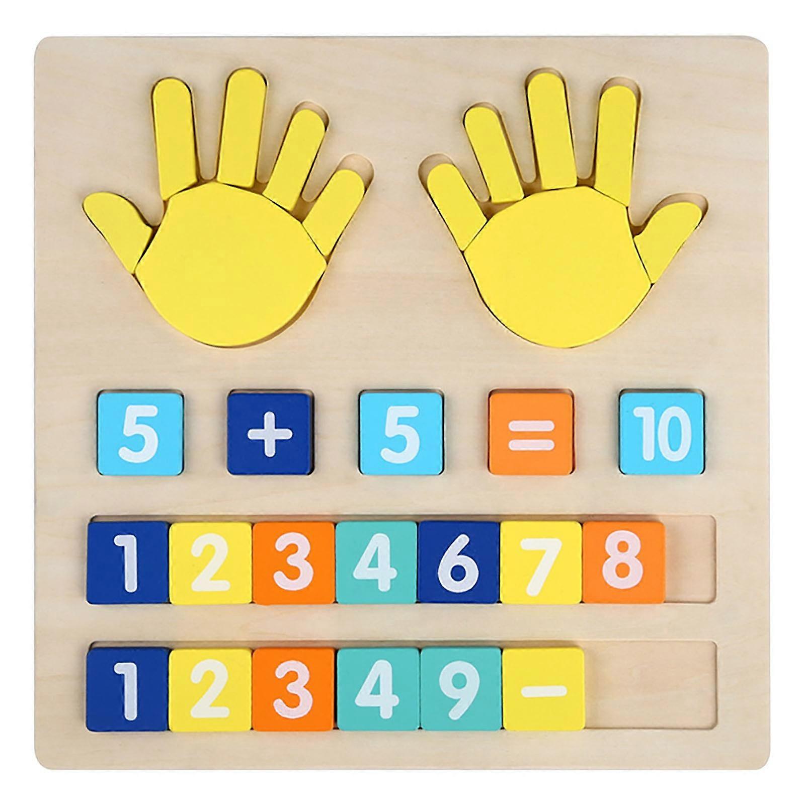 toys Children's Wooden Finger Arithmetic Mathematics Addition And Subtraction Teaching Kindergarten Baby Number Early Education Toys B2 Bomber Remote 