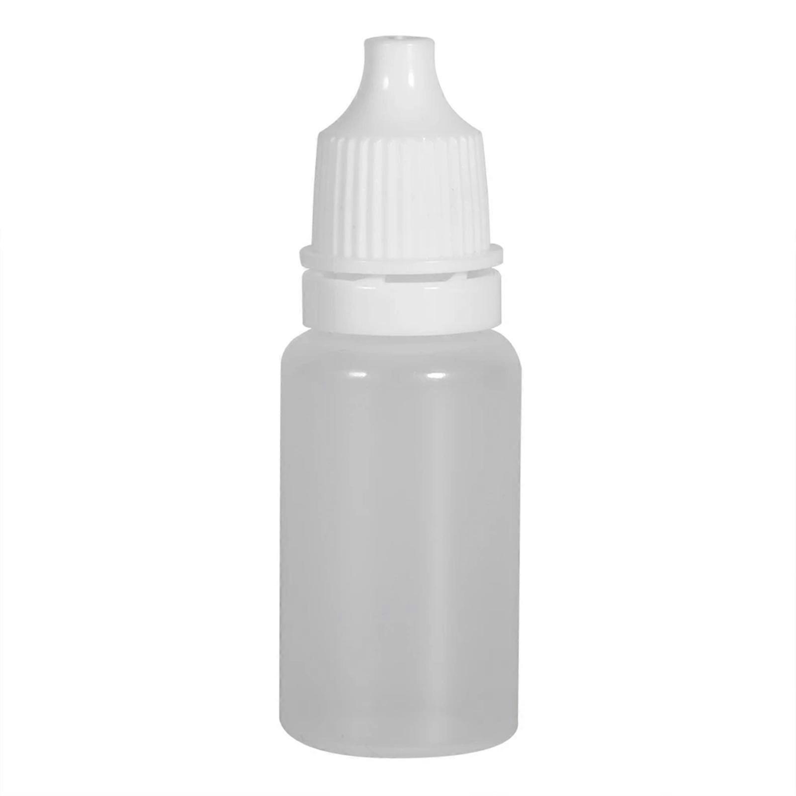 50pcs 10ml Plastic Dropper Bottles Multipurpose Portable Eye Liquid Dropper with Cap for Home Travel