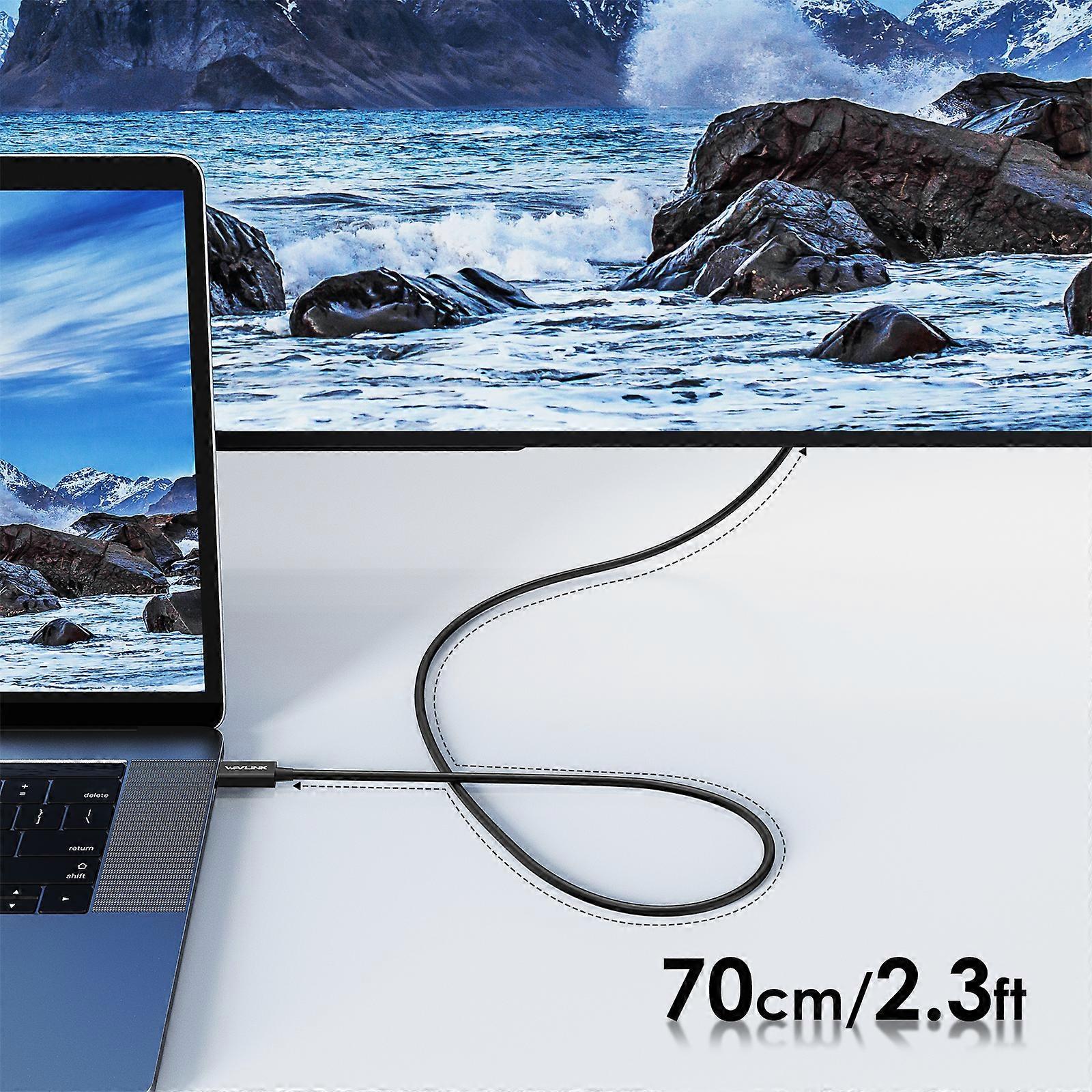 Thunderbolt 4 Cable 40Gbps Data Transfer 2.3/2.6/3.3ft Supports Single 8K/Dual 4K Display 100W PD For MacBook Pro Laptop
