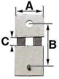 Pendulum Clock Suspension Spring B= 12.0mm (a = 8.0mm C = 2.3mm) Kieninger