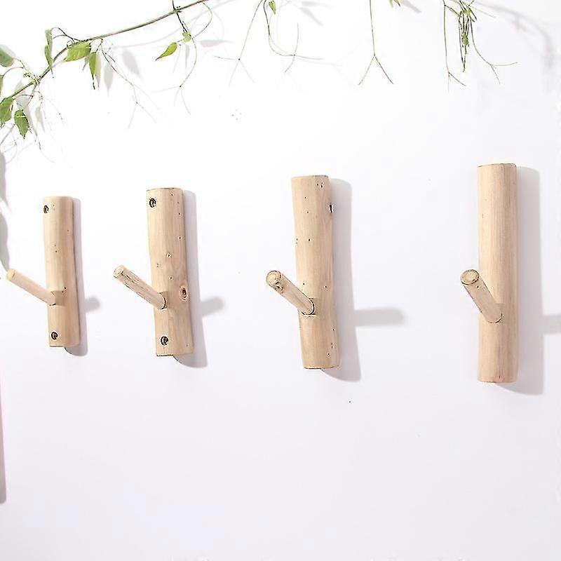 2 Faltbare Wandhaken Aus Holz – Platzsparend, Klappbar, Für Jacken, Taschen, Hüte & Deko